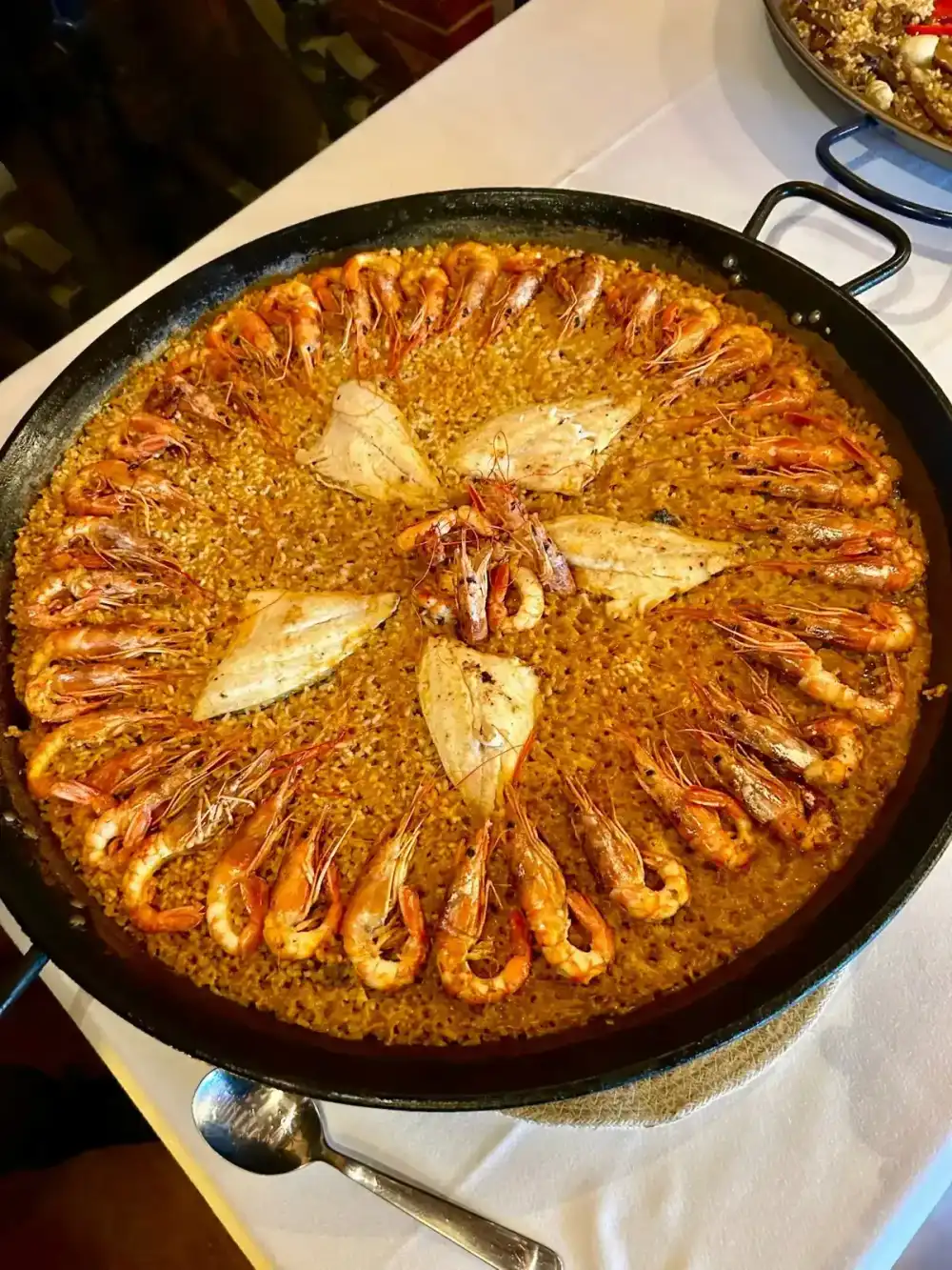 Catering arroz gambas pescado Barcelona